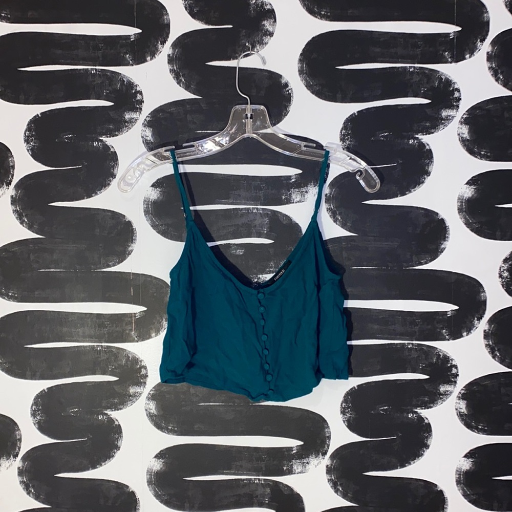 Teal Crop Top